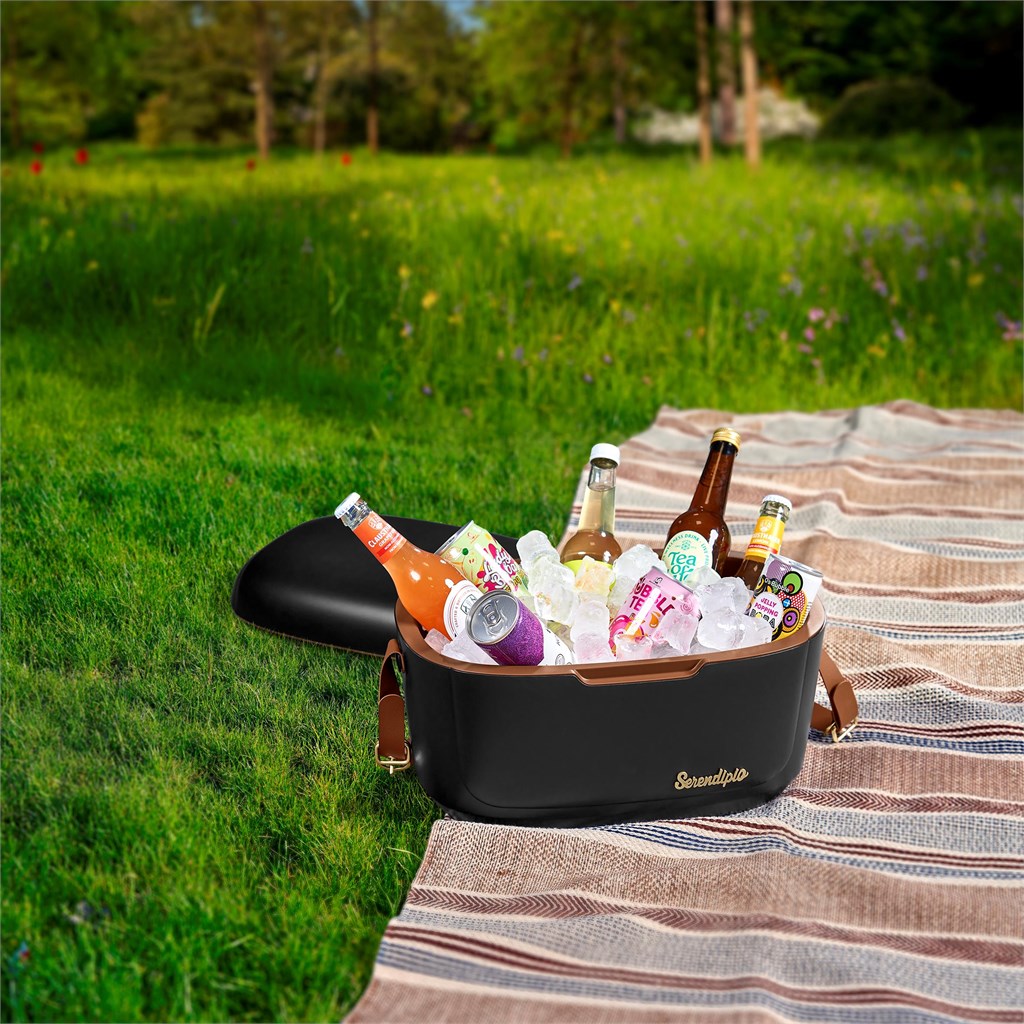 Black Serendipio Marina 12-Litre Cooler Box - Image 5
