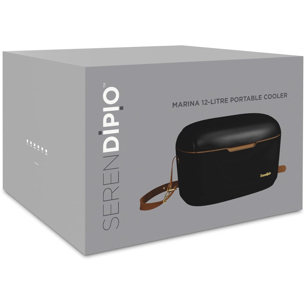 Black Serendipio Marina 12-Litre Cooler Box - Image 6